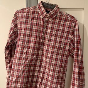 J. Crew Red Tartan Shirt M